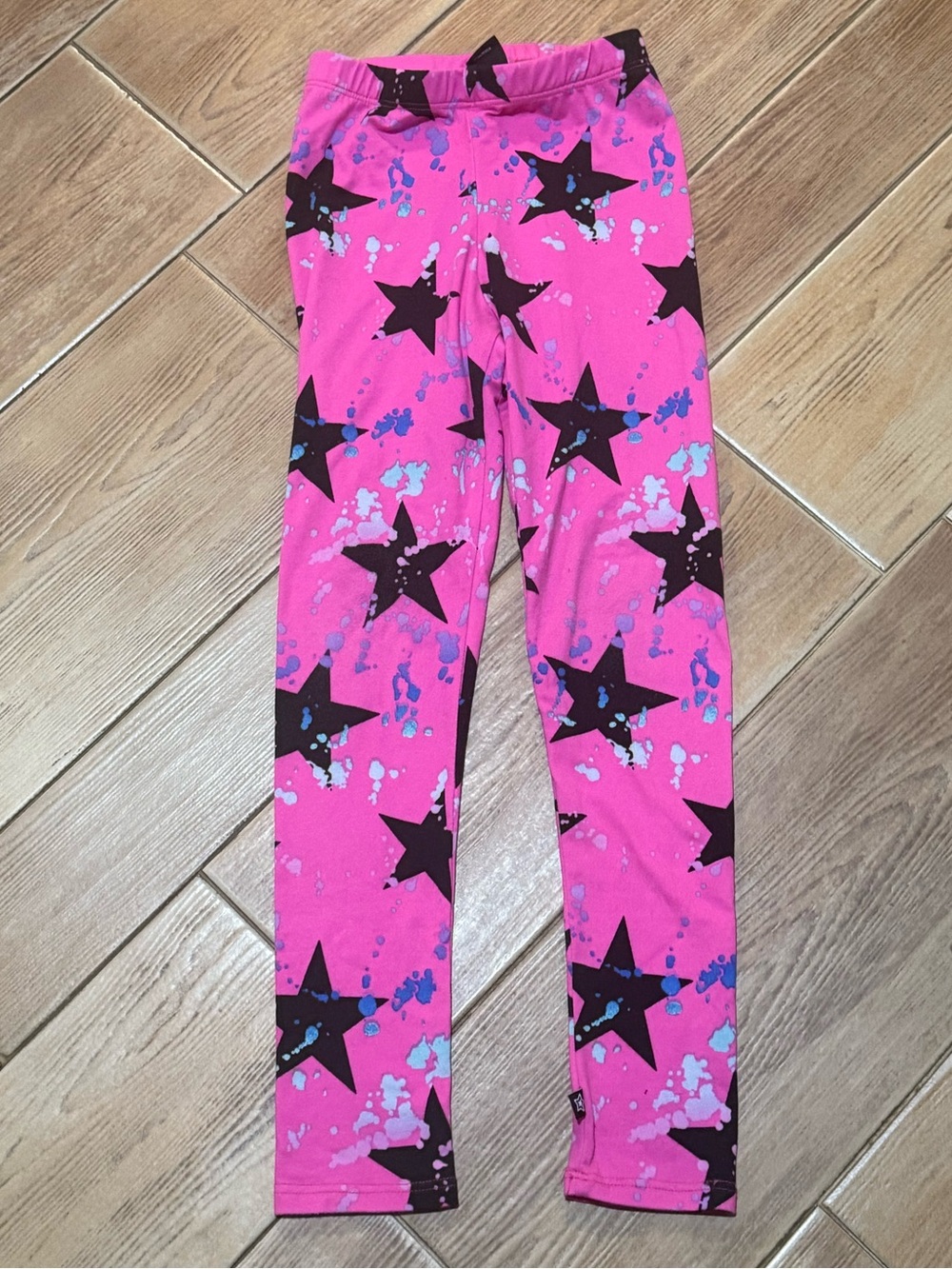 Pixie Lane Bright Pink Star Print Leggings